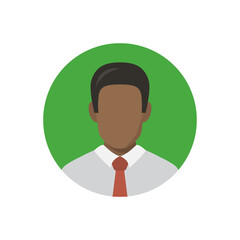 Young black businessman avatar icon