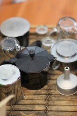 tools and equipment at the coffee cafe