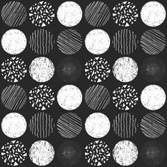 Seamless pattern with hand-drawn texture