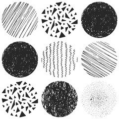 Seamless pattern with hand-drawn texture