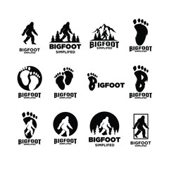 Big foot yeti logo icon design - obrazy, fototapety, plakaty