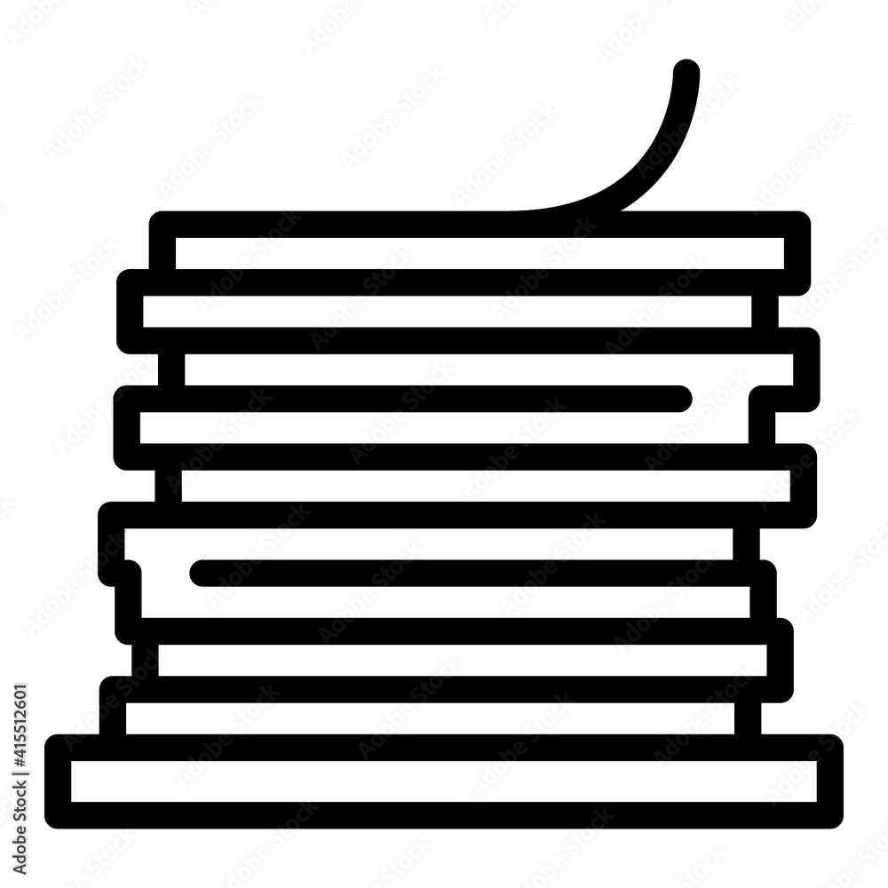 Poster paper stock icon. outline paper stock vector icon for web design isolated on white background