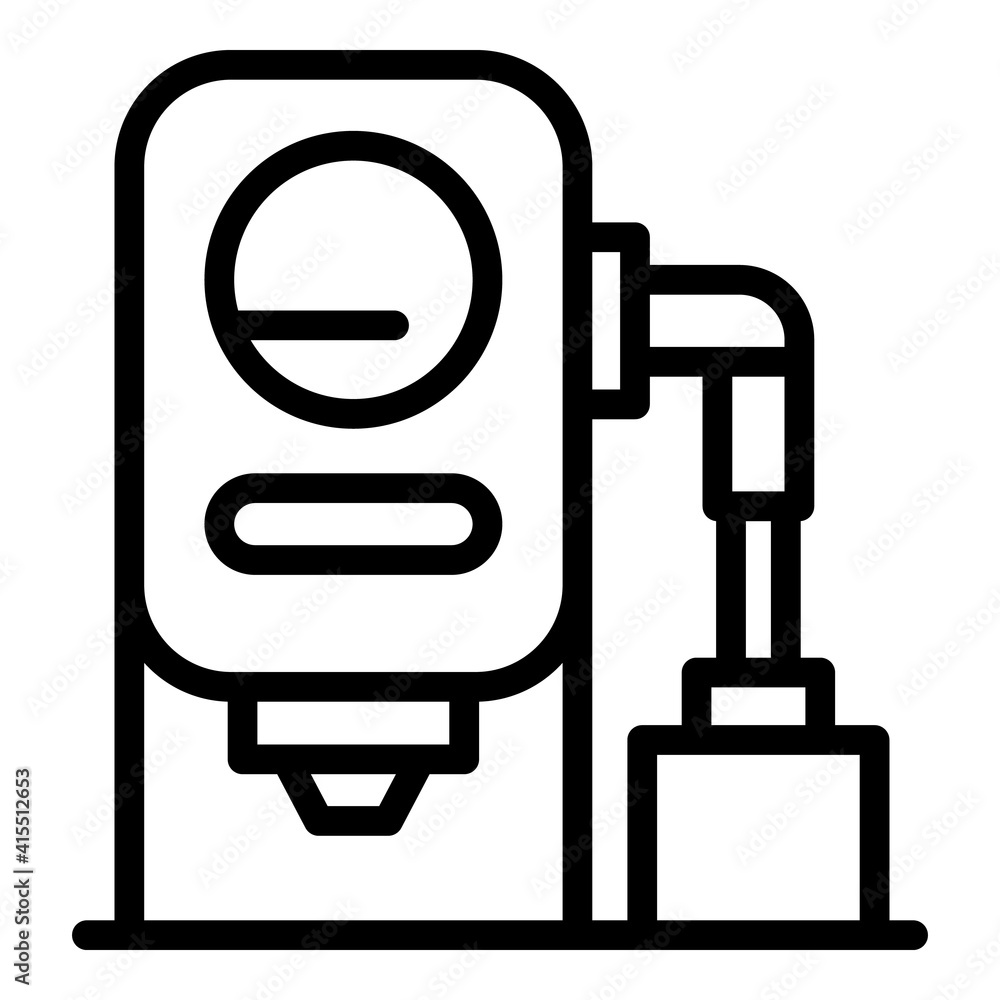 Poster paper production factory icon. outline paper production factory vector icon for web design isolated 