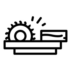 Paper production wood icon. Outline paper production wood vector icon for web design isolated on white background