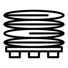 Coffee production icon. Outline coffee production vector icon for web design isolated on white background