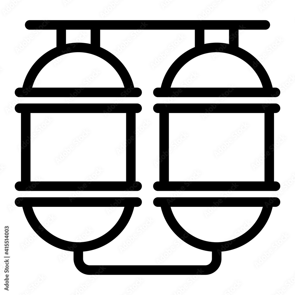 Poster raw milk container icon. outline raw milk container vector icon for web design isolated on white bac