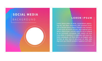 Naklejka premium simple and minimalis background template vector for social media