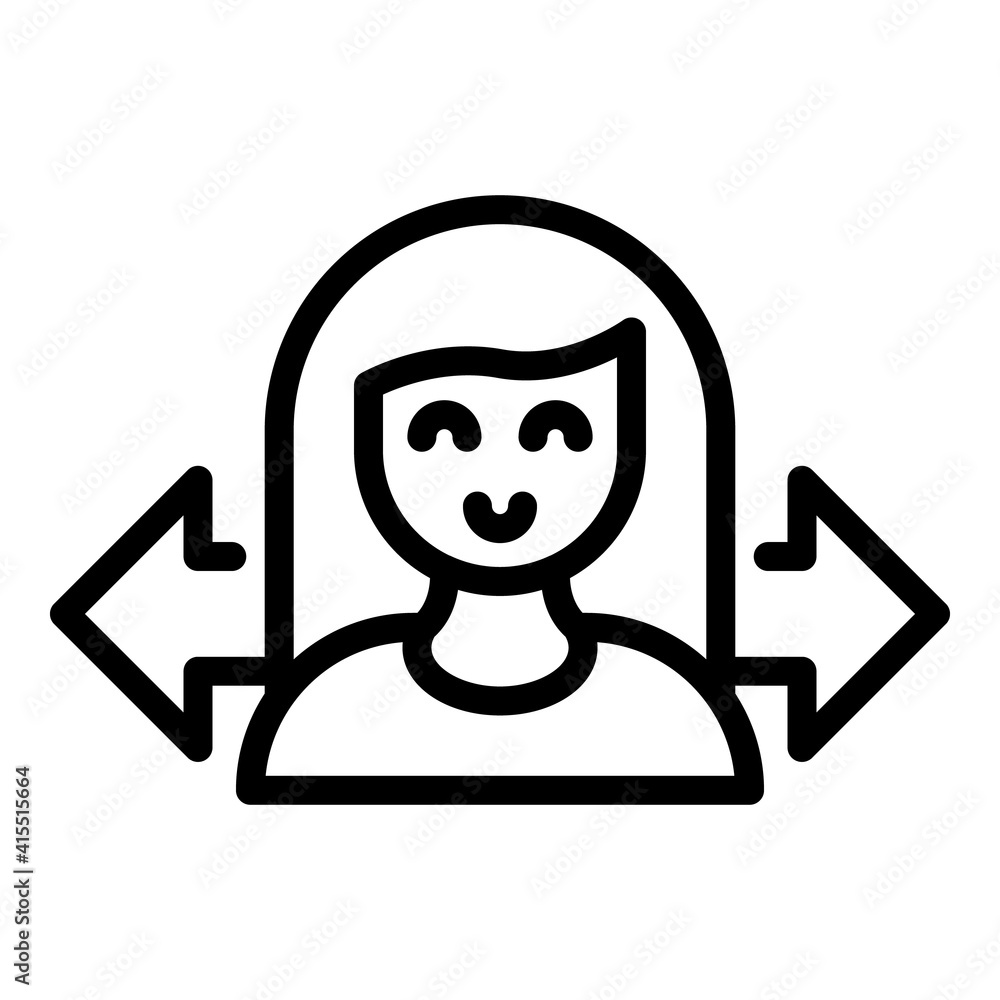 Poster customer demand icon. outline customer demand vector icon for web design isolated on white backgroun
