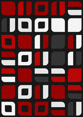 Abstract Geometric Pattern generative computational art illustration