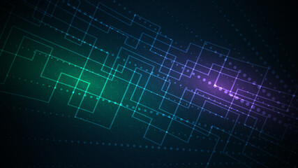 Technology background Hi-tech communication concept innovation abstract background vector illustration