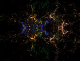 Imaginatory fractal background Image