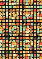 Abstract Geometric Pattern generative computational art illustration