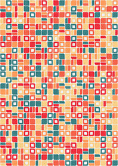 Fototapeta premium Abstract Geometric Pattern generative computational art illustration