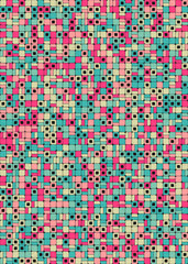 Fototapeta premium Abstract Geometric Pattern generative computational art illustration