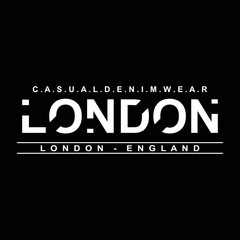london urban clothing typography design