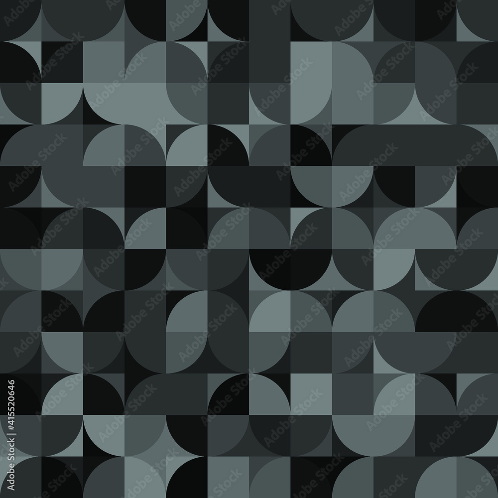 Poster bauhaus color seamless. retro style. vector geometric seamless pattern for your design.