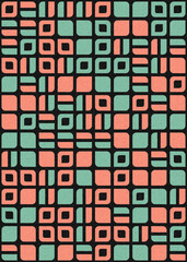 Abstract Geometric Pattern generative computational art illustration