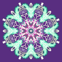 Mandala coloful pattern abstract illustration