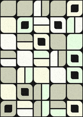 Abstract Geometric Pattern generative computational art illustration