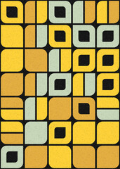 Abstract Geometric Pattern generative computational art illustration