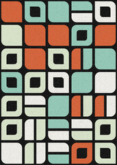 Abstract Geometric Pattern generative computational art illustration