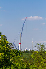 Ausbau einer Windkraftanlage Windrad