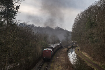 Steaming Alongside The Canal