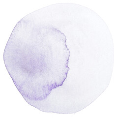 watercolor stain circle light purple
