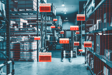 Smart warehouse management system using augmented reality technology to identify package picking...