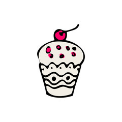 Cupcake Doodle Icon