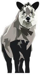 ニホンカモシカのイラスト © はくて-Hakute-