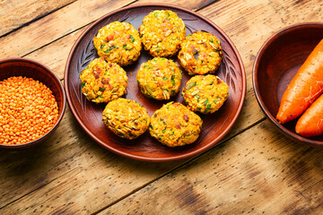 Diet vegetable cutlet