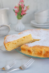 sweet vanilla ricotta cheesecake