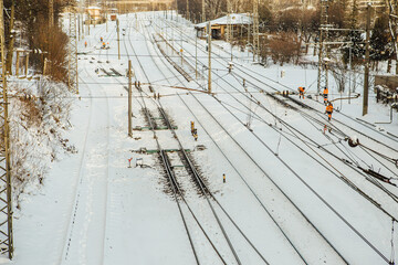 Rail Baltica planned route Tornakalns. In the winter of January 2021