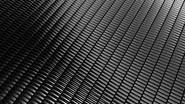 Rotating mirror plates on a black background - Creative Design Element.