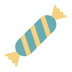 Sweet candy simple food icon in trendy style isolated on white background for web apps and mobile concept. Vector Illustration