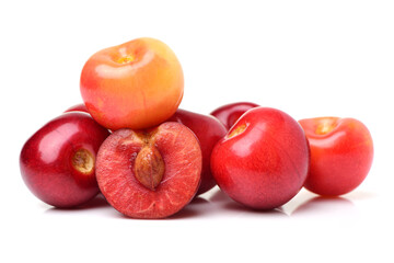 cherries fruit Isolated on white background
