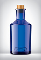 Transparent Color Glass Bottle