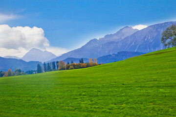 Romantic scenery of Bavaria area, take a train to Fussen town.