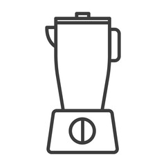 Chopping mixer, blender. Simple food icon in trendy line style isolated on white background for web applications and mobile concepts. Vector illustration