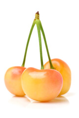 cherries fruit Isolated on white background