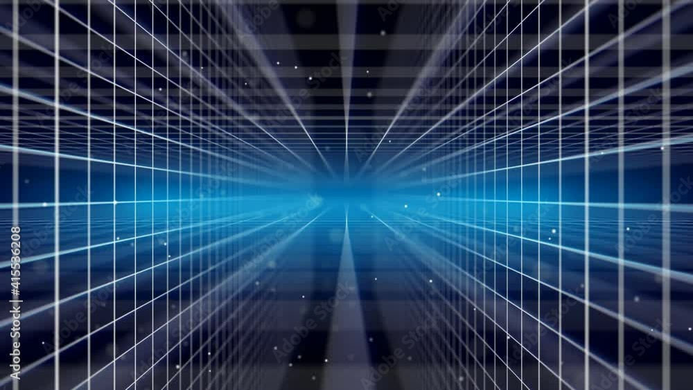 Poster abstract futuristic technology cyber grid background animation