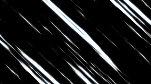 Background of diagonal lines for comic books. Manga speed frame, superhero action with freeze effect. Seamless loop.