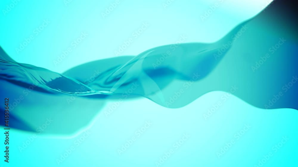 Poster 3d rendering of water surface animation with seamless loop.
