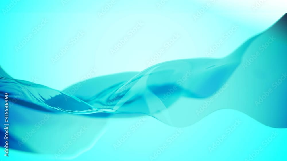 Poster 3d rendering of water surface level up animation.