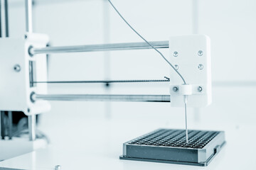 microbiological research pipette robot