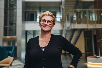 Successful senior businesswoman looking confident
