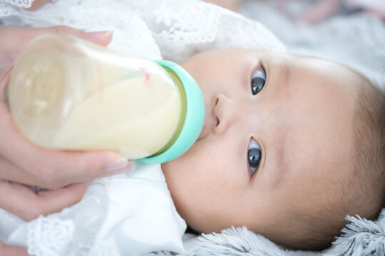 Baby Sucking Milk From Bottle