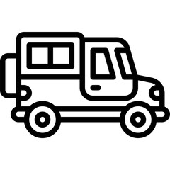 SUV icon, transportation related vector
