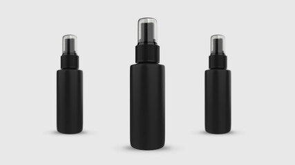 Obraz premium Spray bottle mockup 3d rendering design